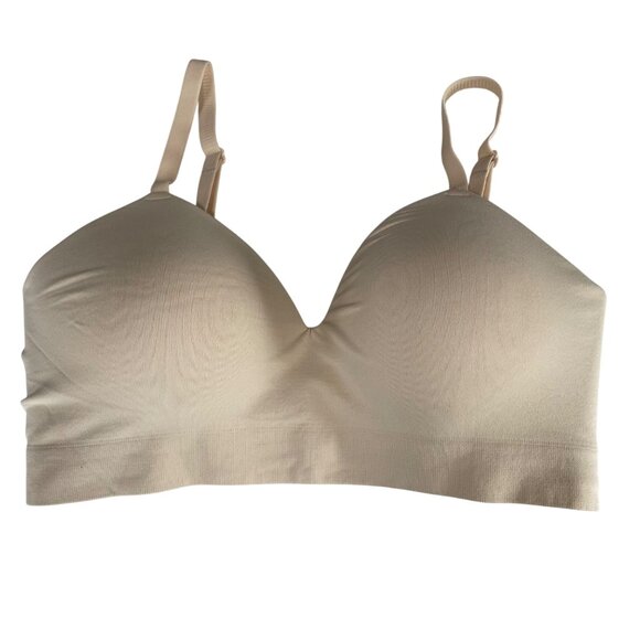 Truekind® Supportive Comfort Wireless Shaping Bra Chai Tan Sz LG  10210 - Picture 3 of 7